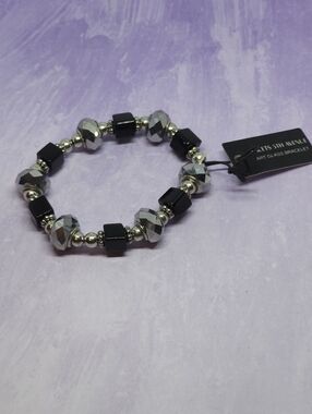 5th Avenue Art Glass Stretchy Bracelet NWT